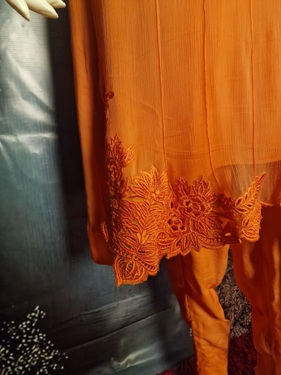 Orange cutwork
