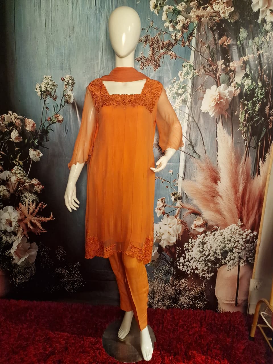Orange cutwork
