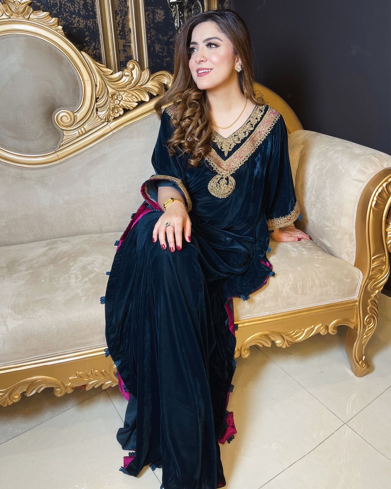 Dori Work Kaftan Teal