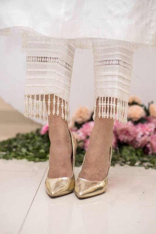 Straight Embellished Trousers